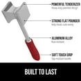 thumbnail image 3 of GORILLA GRIP Meat Tenderizer, Patented Heavy Duty Kitchen Mallet Hammer Tool with Soft Handle, Red, 3 of 10