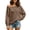 05-Coffee, variant on Diufon Off Shoulder Sweatshirt for Women Long Sleeve Drop Shoulder Pullover Tops Soft Comfy Fall Winter Warm Sweatshirts