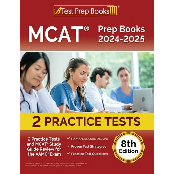 MCAT Prep Books 2024-2025: 2 Practice Tests and MCAT Study Guide Review for the AAMC Exam [8th Edition]