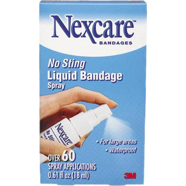 3M Nexcare 11803 Nexcare No Sting Liquid Bandages Spray, .61 oz
