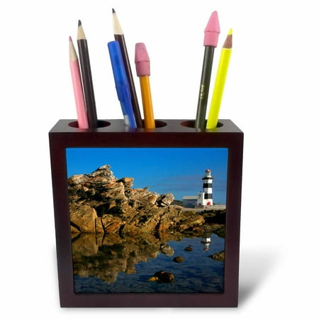- 3dRose Lighthouse on Cape Recife, Port Elizabeth, Eastern Cape, South Africa., Tile Pen Holder, 5-inch