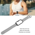 thumbnail image 5 of M Buder Watch Band with Case 20mm Waterproof Soft Silicone Adjustable Size Lightweight for OPPO Free Gray, 5 of 9