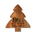 thumbnail image 2 of Guozer Clearance Wooden Dessert Plates Set 1PCS Christmas Tree Shaped Snack Plates for Tables Decoration, Christmas Gifts, Thanksgiving Gifts, Birthday Gifts, 2 of 9