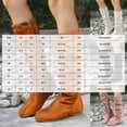 thumbnail image 3 of Pandaie Slouchy Knee High Boots for Women Classic Faux Suede Leather Low Heel Zip Pull on Fashion Long Tall Riding Boot for Fall Winter, 3 of 4