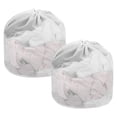 thumbnail image 1 of Uxcell 50x60cm Bolsas de Lavandería de Malla con Cordón [2PCS] - Forro de Lavandería Durable y Lavable - [Blanco], 1 of 6