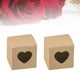thumbnail image 4 of EeaseMX 50 unidades de caramelos cuadrados de papel Kraft con forma de corazón para ventana, para cupcakes, recuerdos de boda, accesorios para fiestas, 4 of 7