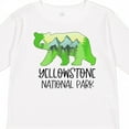 thumbnail image 4 of Inktastic Yellowstone National Park Mountains and Bear Shape Boys or Girls Long Sleeve Toddler T-Shirt, 4 of 5