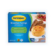 Butterball All Natural Breakfast Pairings with Sous Vide Egg & Turkey Sausage Links, Peppers & Onions, 4.3 oz.