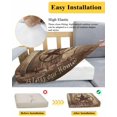 thumbnail image 5 of Rustic Country Couch Cushion Covers Stretch, Washable Sofa Seat Covers Individual Seat Cushion Sofa Slipcovers Western Stars Brown Texture Wooden Print Couch Cover Furniture Protector S-1PCS, 5 of 7