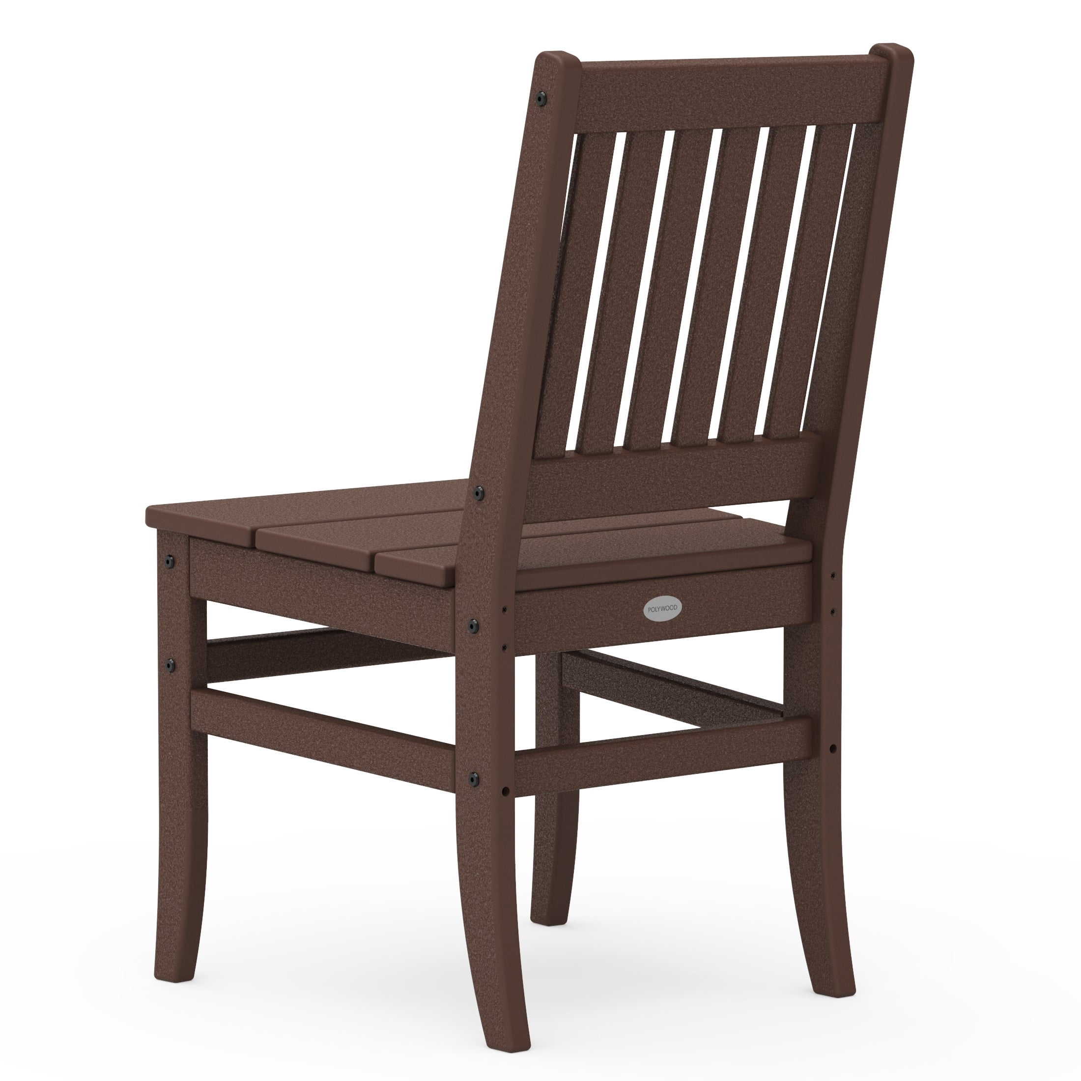Better Homes & Gardens by POLYWOOD Southlake Outdoor Dining Side Chair (2 Chairs), All-Weather HDPE, Patio Seat, Mahogany