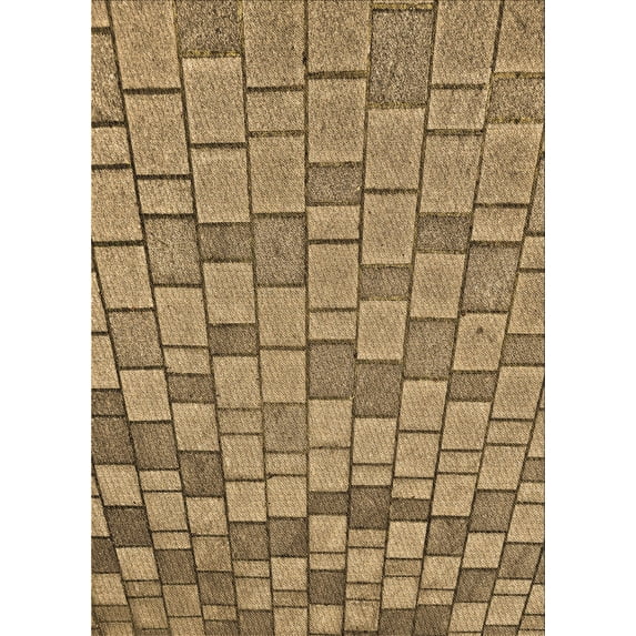 Ahgly Company Machine Washable Indoor Rectangle Transitional Red Brown Area Rugs, 2' x 5'