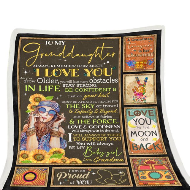 stanreset Letters Blanket to My Daughter Super Soft Flannel Blanket Winter Warm Mail Blanket No.4