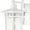 White, variant on Nuvo 60-4957 - Cove Neck - 1 Light - 14 Outdoor Lantern W/ Clear Seed Glass
