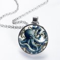 thumbnail image 2 of Octopus Women's Glass Circular Pendant Necklaces, 2 of 5
