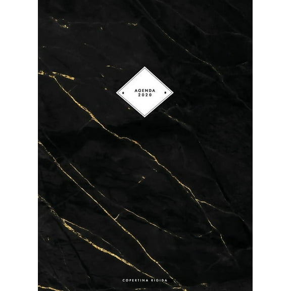 Agenda 2020: 12 Mesi 2020 Agenda Settimanale Verticale - Copertina Rigida -Formato A4 - Settimanale e Mensile - Elegante, (Hardcover)