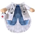 thumbnail image 5 of Disfraz de médico para perros y gatos, ropa para médicos de mascotas, pantalones vaqueros de Halloween, ropa para primavera y otoño, ropa para gatos y mascotas, ropa divertida y divertida, ropa para p, 5 of 5