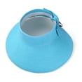thumbnail image 3 of Fashion Women's and Girl's roll-up Summer Bow Tie Straw Visor Sun Hat, 3 of 6