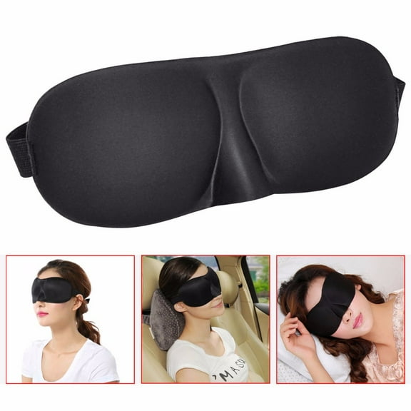 Eye Mask - Eye Mask for Sleeping - 100% Blackout 3D Design for Women Men Kids Travel Naps - Sleep Eye Mask