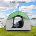 thumbnail image 2 of SUV Camping Tent , 2000mm Waterproof Truck with 3 Doors and Mesh Window, Car Camping Tailgate Tent  for 5-6 Person Camping, Outdoor Travel, Mountaineering, Fishing, Wild Survival, Green, 2 of 8