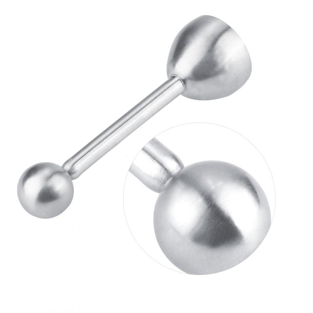Egg Cracker, Stainless Steel Opener with Gravity Ball, for Small Medium Large Eggs, Durable & Safe, Dishwasher Safe, Mess Free Cooking