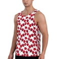 thumbnail image 2 of KLL Tulips Flowers Print Men's Muscle Gym Workout Stringer Tank Tops Bodybuilding Fitness T-Shirts Tank Tops Men-4X-Large, 2 of 7