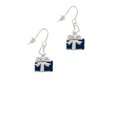 thumbnail image 2 of Silvertone Blue Present Heart French Earrings, 2 of 4