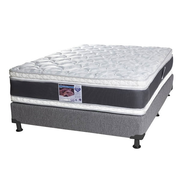 Colchon Individual Box Plomo 1 juego de Sabanas Protector Almohada Spring Air Dicasa Jupiter Walmart en linea