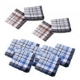 thumbnail image 4 of 12Pcs Cotton Men's Hands Party Bandanas Casual Pocket Square Hankies Color Random Style B, 4 of 9