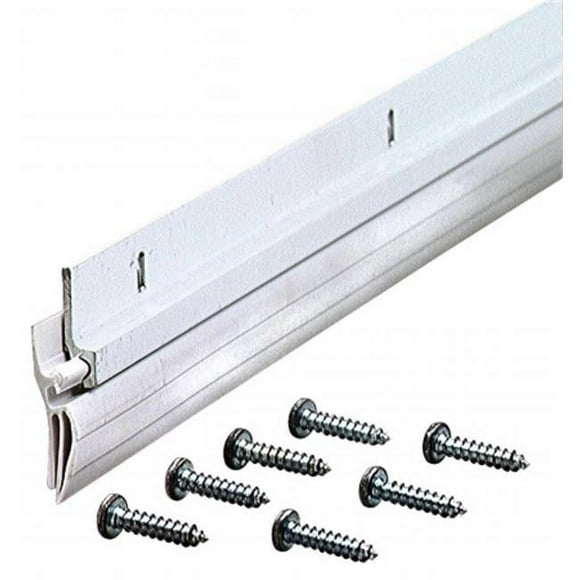 M-d Products 05215 Balais de Porte en Aluminium Blanc et Vinyle de 36 Po