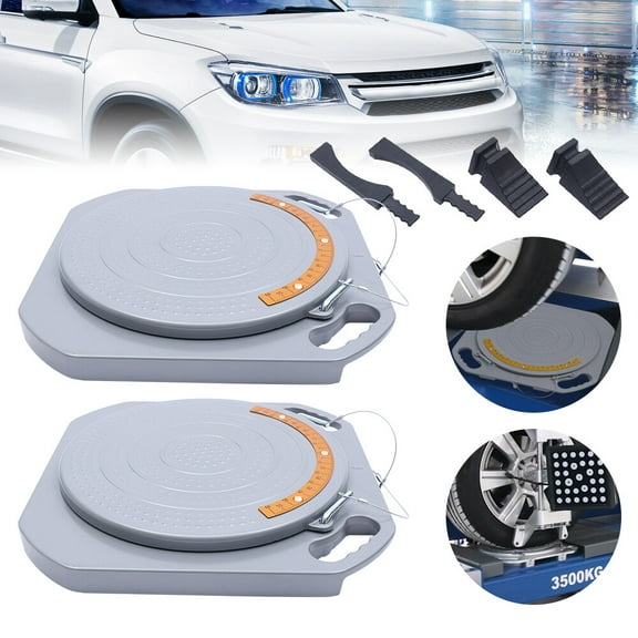 Wheel Alignment Turn Plates Kit Car Front End Wheel Alignment Turntable Tool Kit