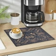 thumbnail image 5 of Coffee Mat Coffee Bar Maker Mat Backed Absorbent Nonslip Coffee Station Mat For Kitchen Countertop Fast Dry Washable Dish Drying Mat 18x12Inch, 5 of 6