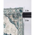 thumbnail image 6 of Boho Southwest Tier Curtains 24 Inch Length,Sheer Curtains for Bedroom Living Room Country Tribe Ethnic Traditional Pattterned Short Kitchen Curtains Drapes for Small Half Window 27.5"x24" 2 Panels, 6 of 7