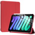 thumbnail image 1 of Funda ProCase Smart para iPad Mini 7.ª y 6.ª generación de 8,3 pulgadas, color rojo, 1 of 5
