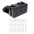 thumbnail image 1 of Car Vehicles Boat Portable DC12V-32V 14 Way Fuse Holder Box Block, 1 of 8