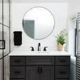 thumbnail image 4 of Wowow Bathroom Sink Faucet, Matte Black Widespread 3-hole Faucet With Pop-up Drain and Hose, 4 of 7