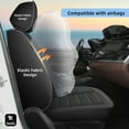 thumbnail image 2 of DIKSOAKR Car Seat Covers Front Seats Fit for Hyundai Elantra 2017-2025 Waterproof Leather Seat Covers Cushion Comfort Car Seat Protector Compatible Airbag Black,Front Set(2 Seats), 2 of 7