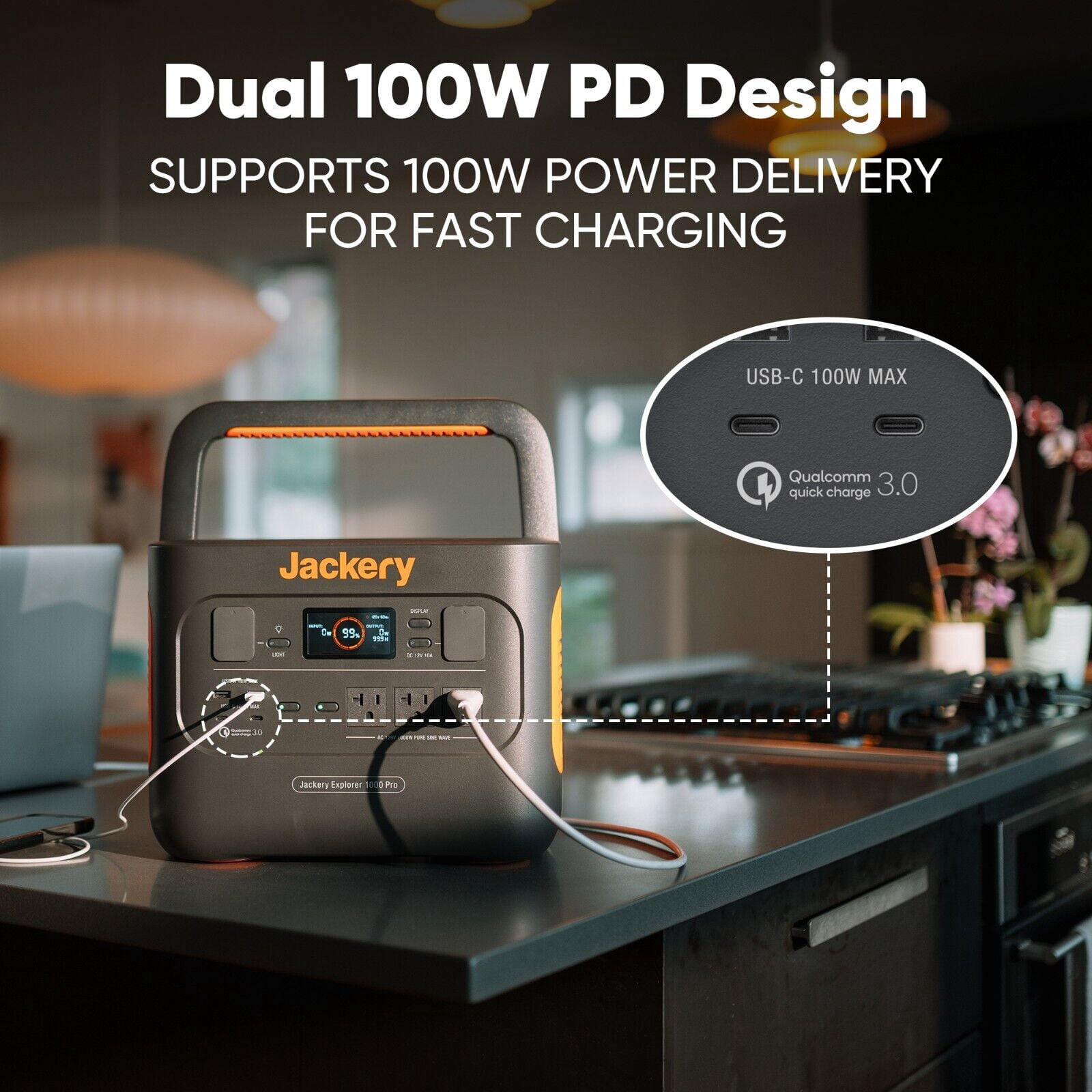 Restored Jackery Explorer 1000 Pro Portable Power Station, 1002Wh, (Refurbished)