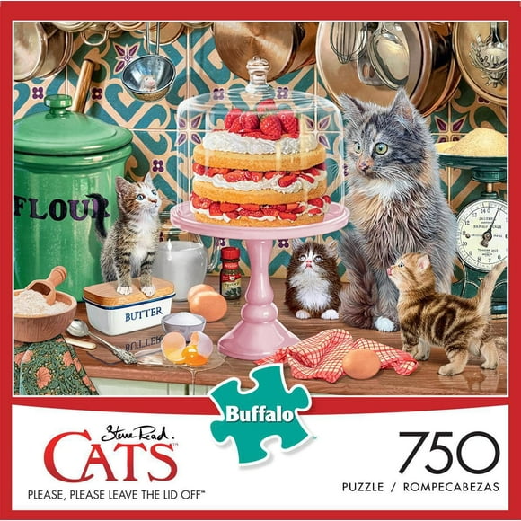 Buffalo Games - Cats - Please, Please Leave The Lid Off - 750 Piece Jigsaw Puzzle