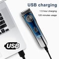 thumbnail image 4 of Professional Hair and Beard Trimmer Rechargeable Men's Clipper with LED Display Gift for Men and Father, 4 of 8
