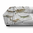 thumbnail image 2 of Reptile Soft Flannel Fleece Throw Blanket, Colorful Staring Leopard Gecko Family Image Prehistoric Reptiles Wildlife Print, Cozy Plush for Indoor and Outdoor Use, 50" x 60", Multicolor, by Ambesonne, 2 of 5