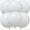 White, variant on KatchOn, Round White Foil Balloons - 22 Inch, Pack of 6 | 4D Mylar White Balloons for Party Decorations | Metallic Balloon for Birthday, Anniversary, Bridal Shower, Baby Shower Decorations