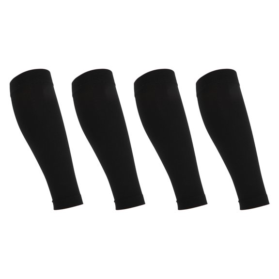 2 pares de mangas de compresión sin pies, mangas de compresión para mujer, nailon negro S
