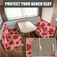 thumbnail image 2 of XYZCANDO Beautiful Rose Print Rv Dinette Cushion Covers,Stretchable Cushion Cover,RV Cushion Slipcover,Easy Installation,2 Backrest Covers and 2 Bench Covers Cute Designed for Ladies(Red), 2 of 6