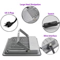 thumbnail image 3 of 30W Blacklight Flood Light with Plug, IP66 Waterproof, Blacklight for Dance Party, Glow in The Dark, Stage Lighting, Aquarium, Body Paint, Fluorescent Poster, Neon Glow, 3 of 7