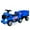 Blue, variant on OLAKIDS Kids Ride On Push Car, 2 in 1 Foot-to-Floor Sliding Truck with Detachable Trailer, Steering Wheel, Headlights, Music, Alarm Sound, Toy Walker Gift for Toddlers Age 1.5-3 Boys Girls