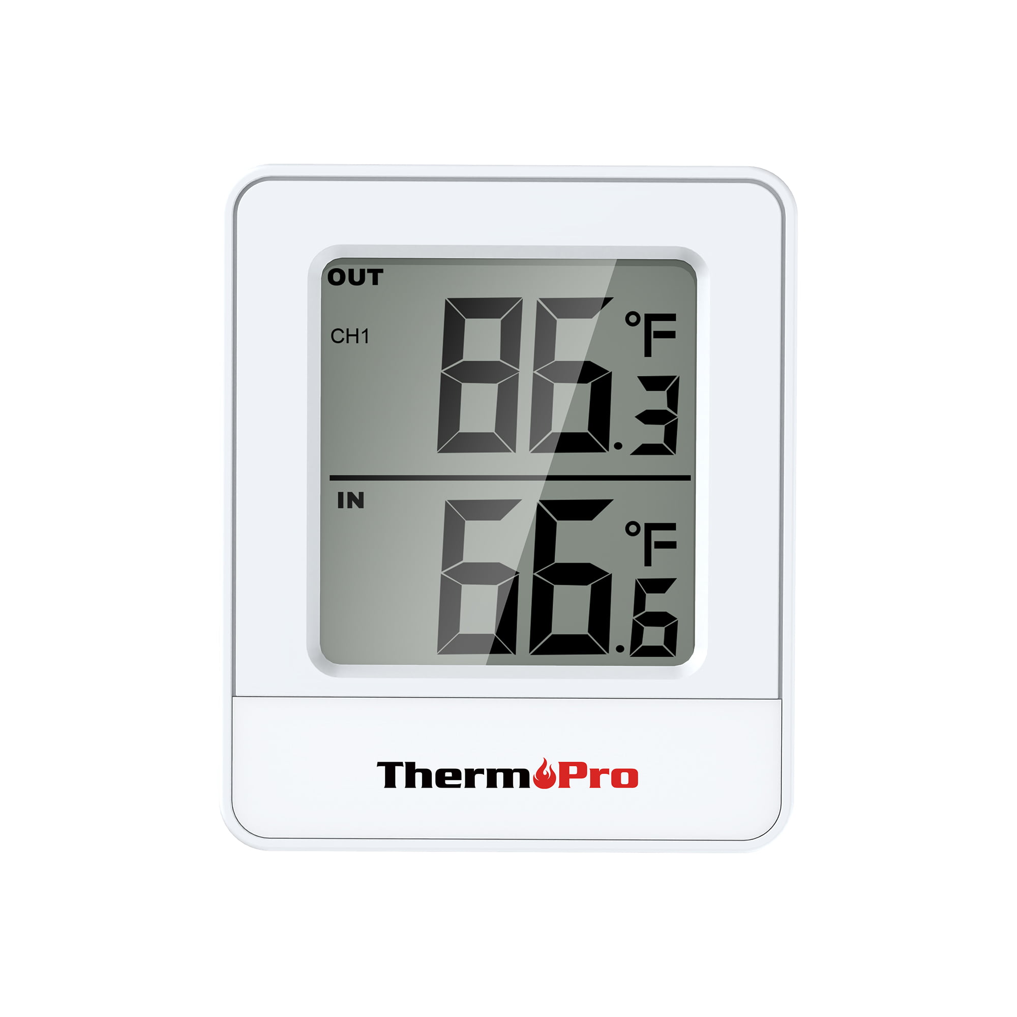ThermoPro TP62 Indoor Outdoor Thermometer Wireless Weather Hygrometer,  500ft/150m Range Temperature Humidity Sensor, Backlight Indoor Room  Thermometer