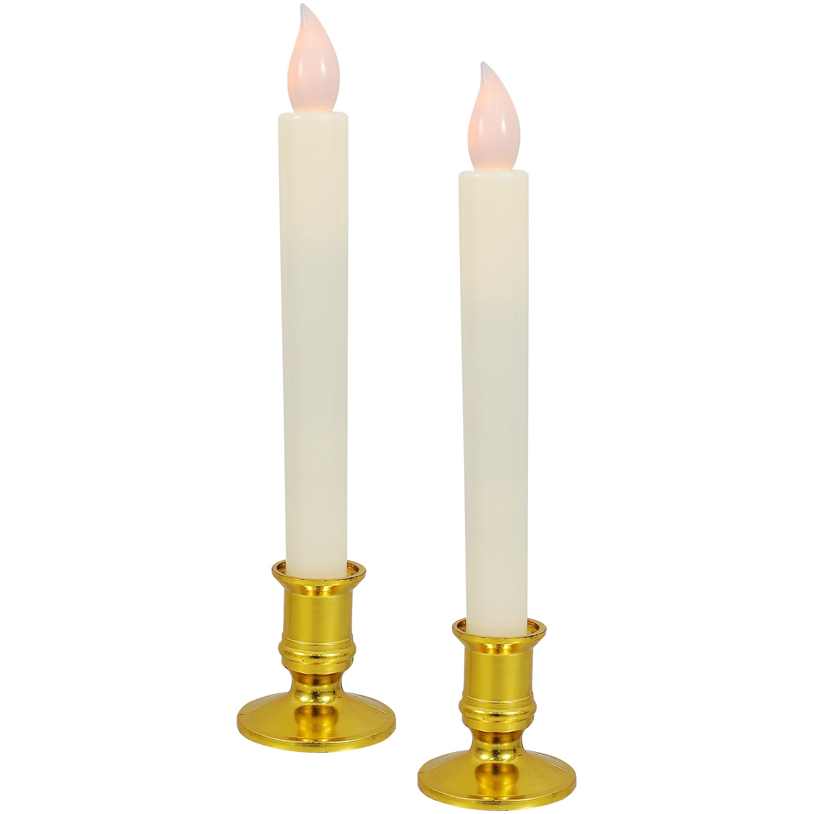 Askfic Candle Lamp 2Pcs LED Electric Window Candles USB Rechargeable for Decoration 10.04"X2.17"X2.17"