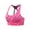 Hot Pink, variant on Sports Bras for Women Cozy Running Padded Bralette Workout Activewear Bra Athletic Yoga Vest Stretch Marble Print Elastic Camouflage M