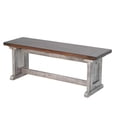 thumbnail image 4 of Camie 4pc Corner Breakfast Nook Set, Gray Brown Dining Table and Bench, 4 of 6