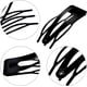 thumbnail image 3 of 24 Piezas Pinzas para el Cabello de Doble Punta Pinzas para el Cabello de Metal Pasadores para Hacer Cabello, Suministros de Salón (Negro), 3 of 5